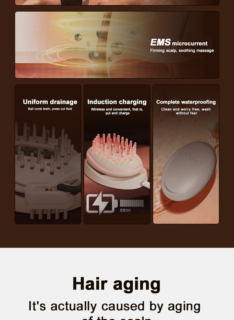 Micro-current Hair Growth Brush
