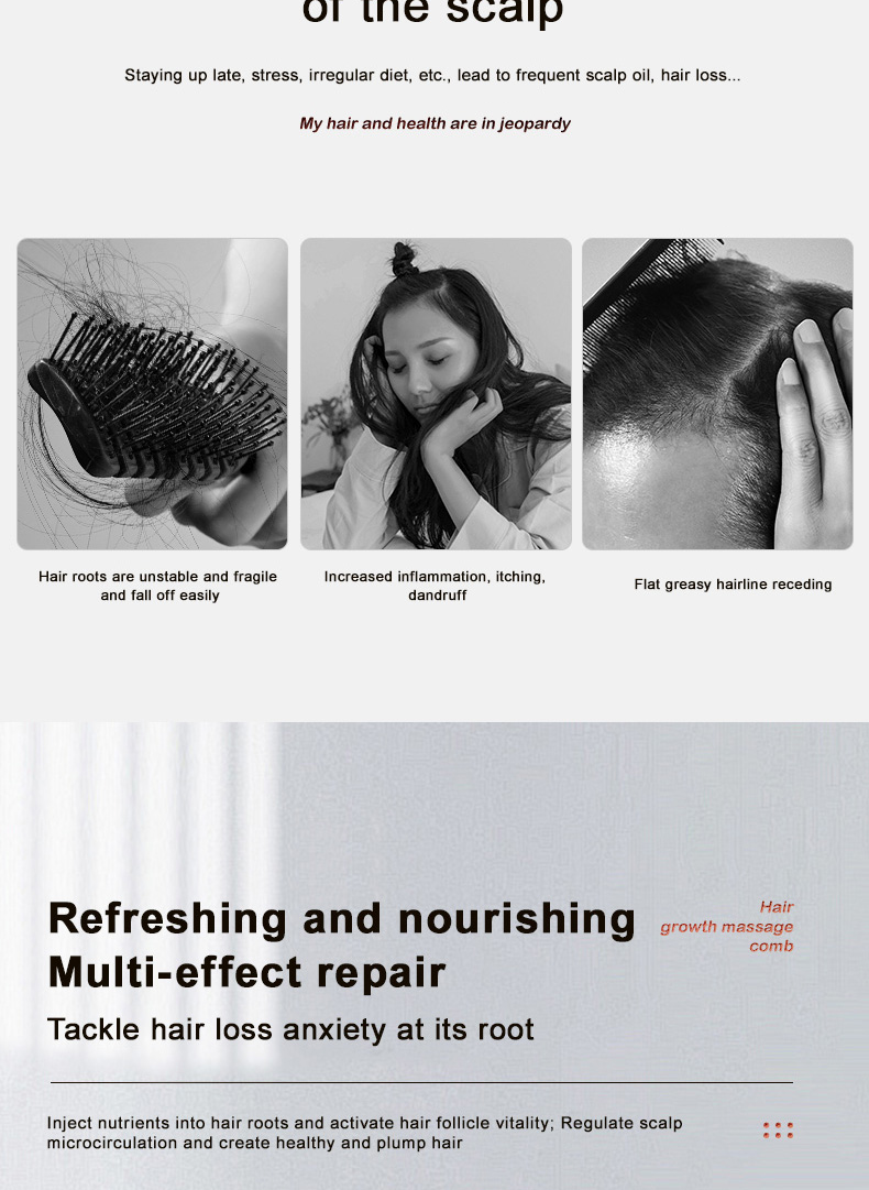 Micro-current Hair Growth Brush