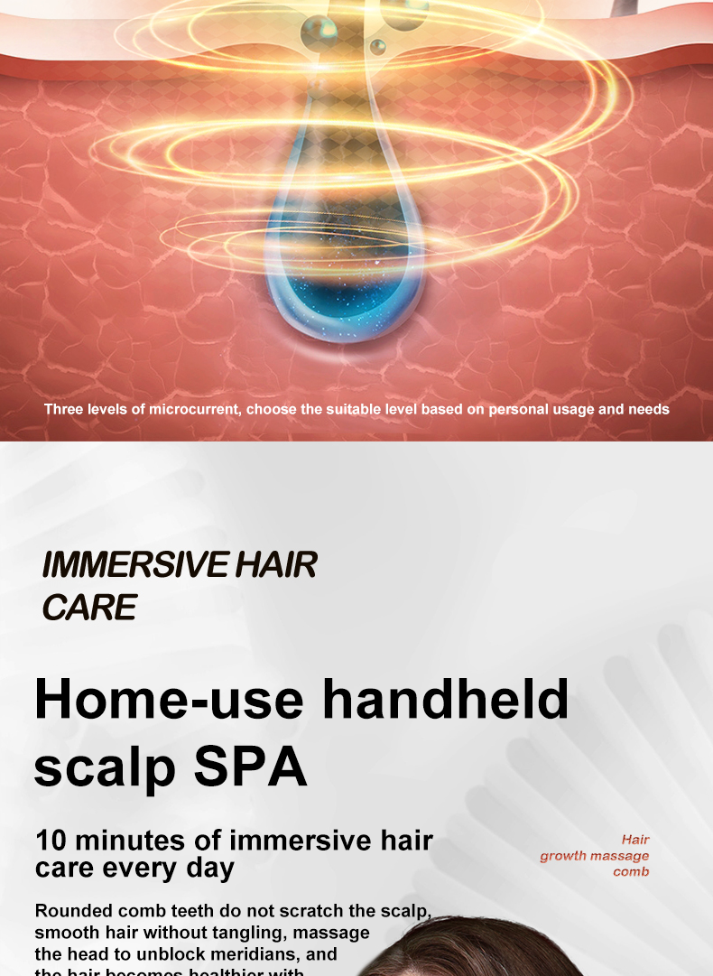Micro-current Hair Growth Brush