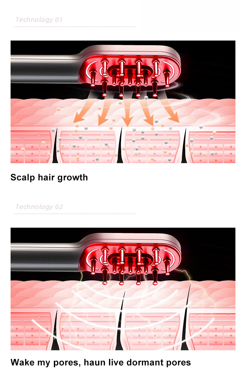 LED Hair Growth Brush