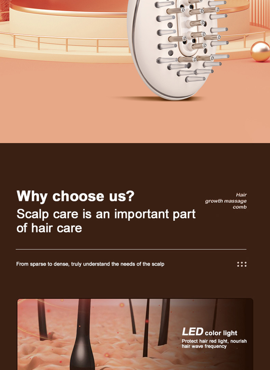 Micro-current Hair Growth Brush